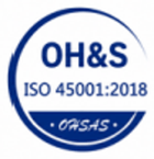 ISO 45001:2018 certification badge